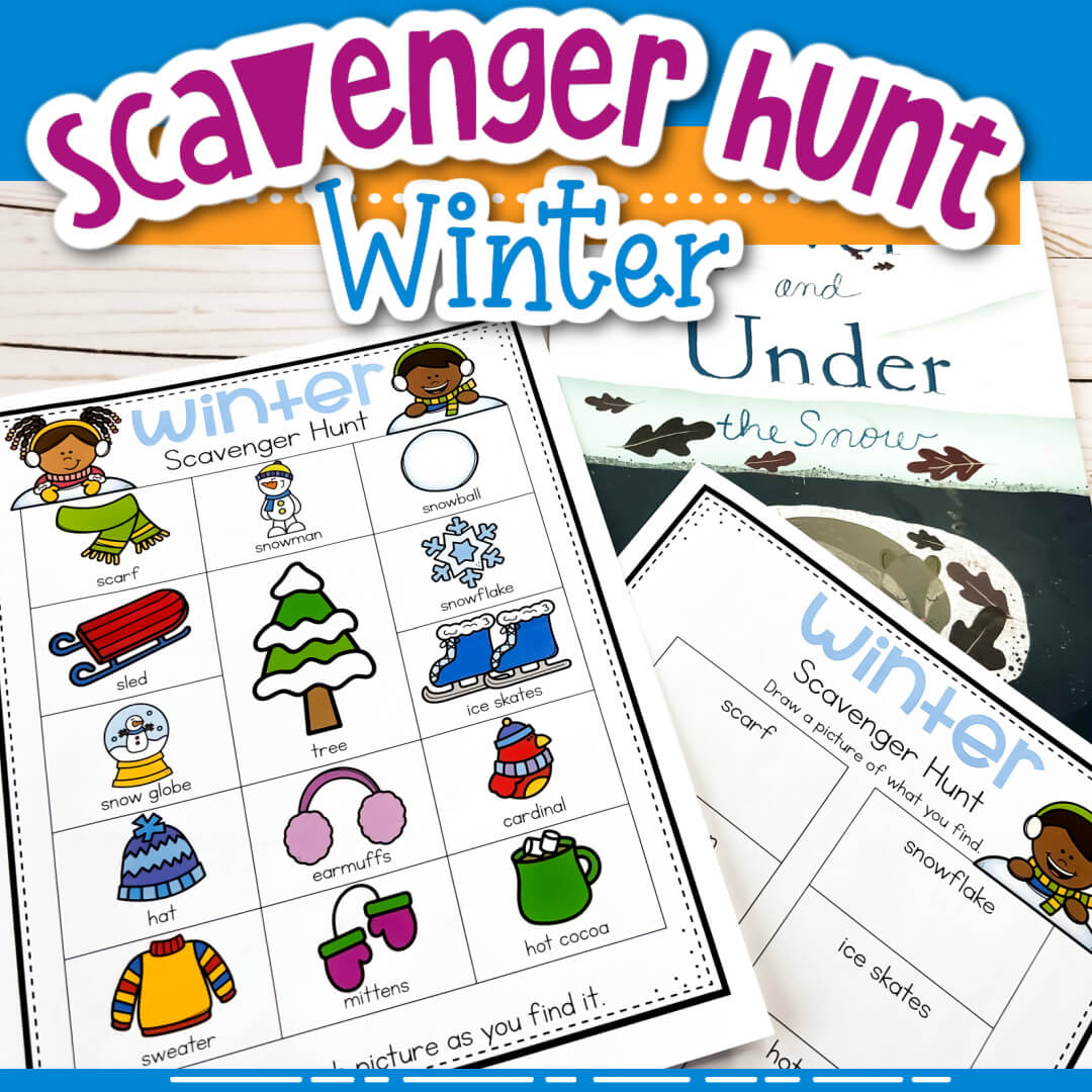 free printable winter scavenger hunt for kids
